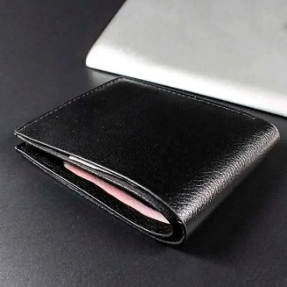 3for$20 Men's Business Style Simple Pu Leather Short Wallet daily use